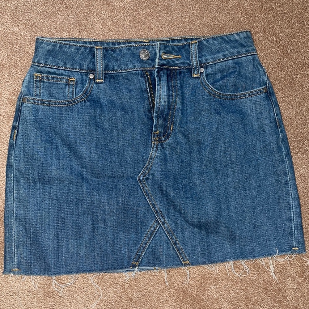 pacsun jean skirt